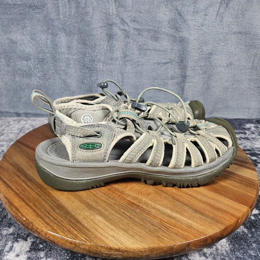 Keen Whisper Waterproof Sandals Womens Size 7 Beige Hiking Water Shoes